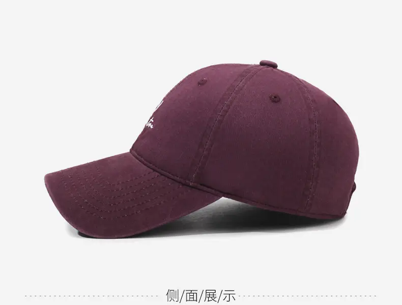 Retro Soft Top Baseball Cap Women's Grey Wide Brim Sun Hat — feature 11