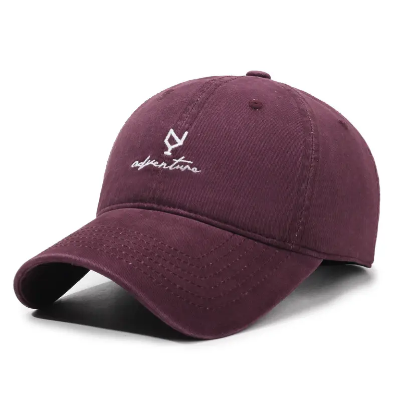 Retro Soft Top Baseball Cap Women's Grey Wide Brim Sun Hat - Image 5