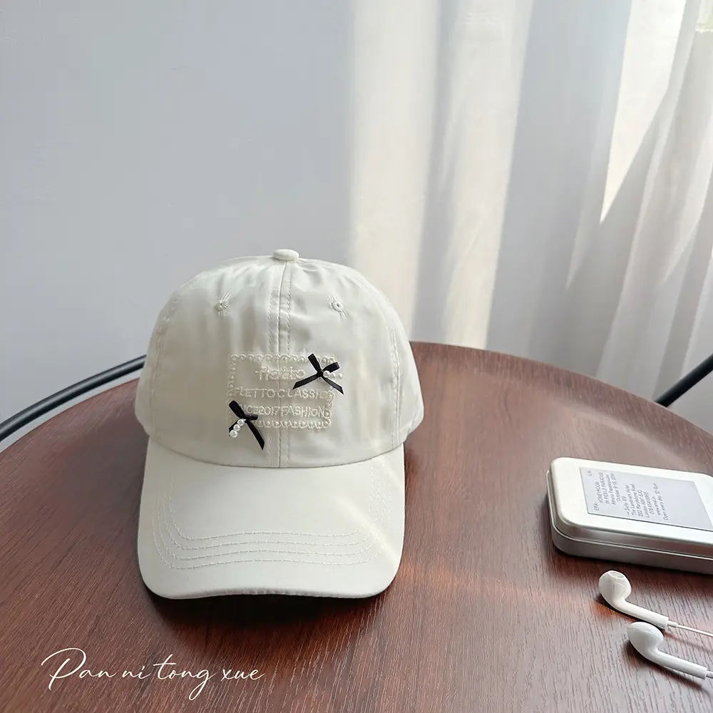 Women Sweet Pearl Baseball Cap with Patch - Image 7