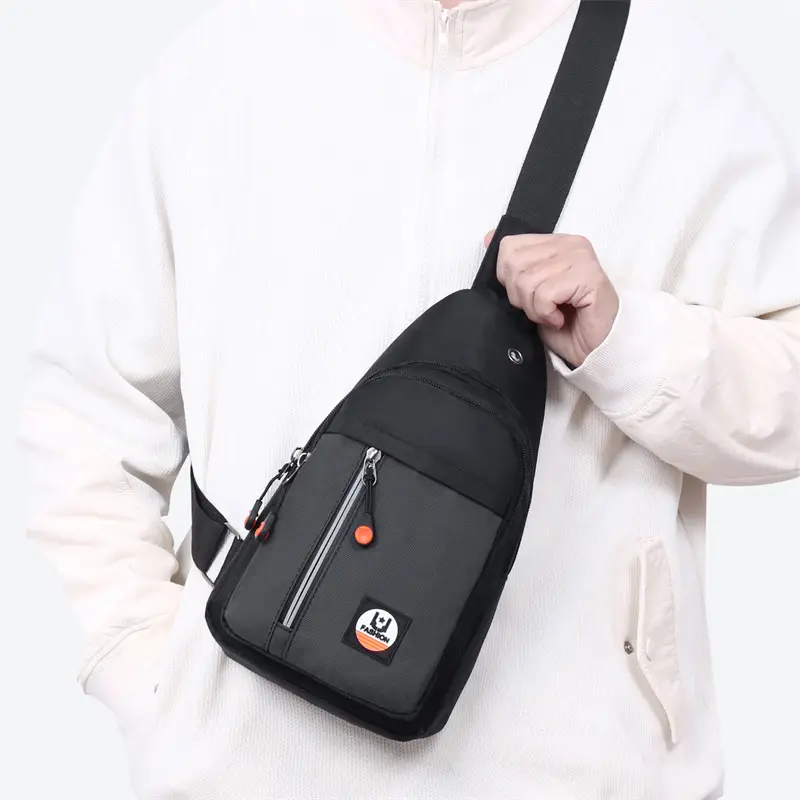 Men's Crossbody Bag Korean Style Multi-Pocket Travel Bag - Image 7