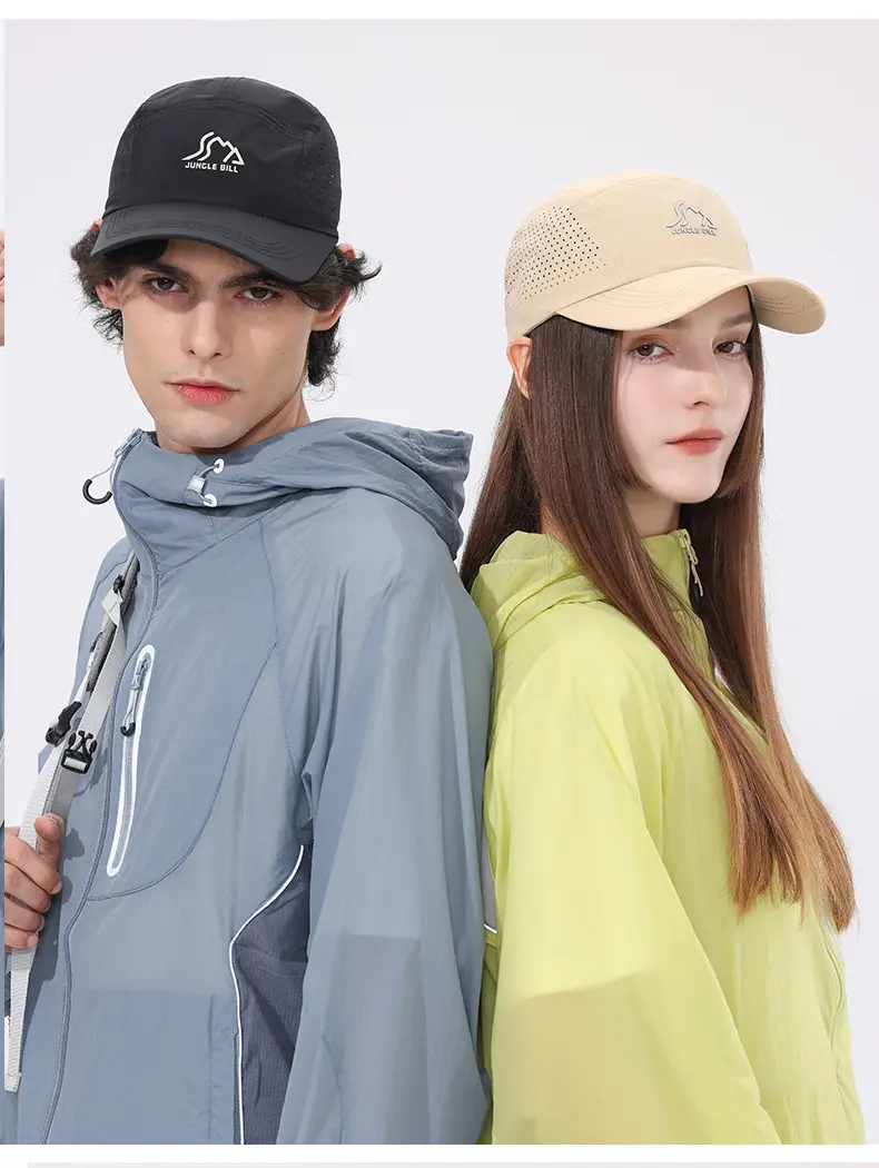 White Jungle Bill Baseball Cap Quick-Drying Breathable — feature 12
