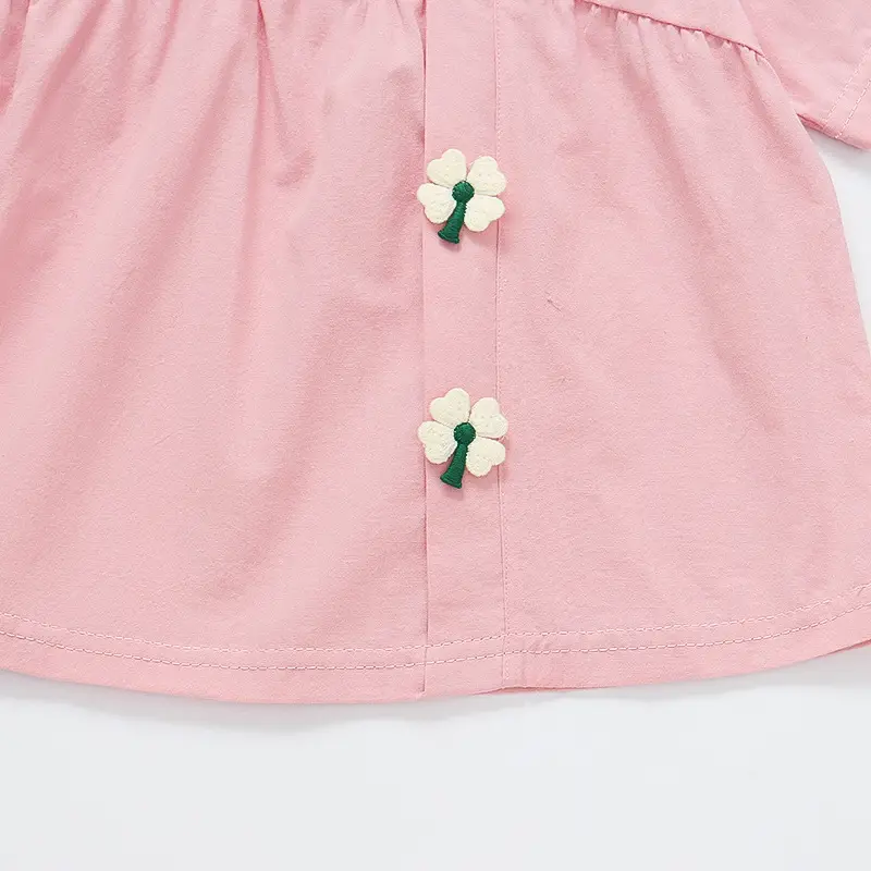 2025 Cotton Cartoon Kids Suit Green Pink Yellow 1-5Y — feature 10