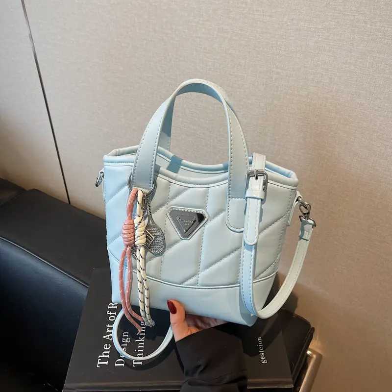 Women Rhombic Crossbody Bag Black Beige 2025 Fashion - Image 2