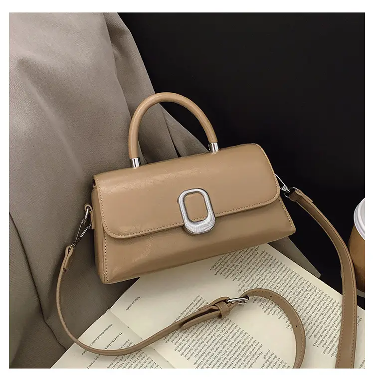 Beige Textured Square Handbag for Women 2026 — feature 11