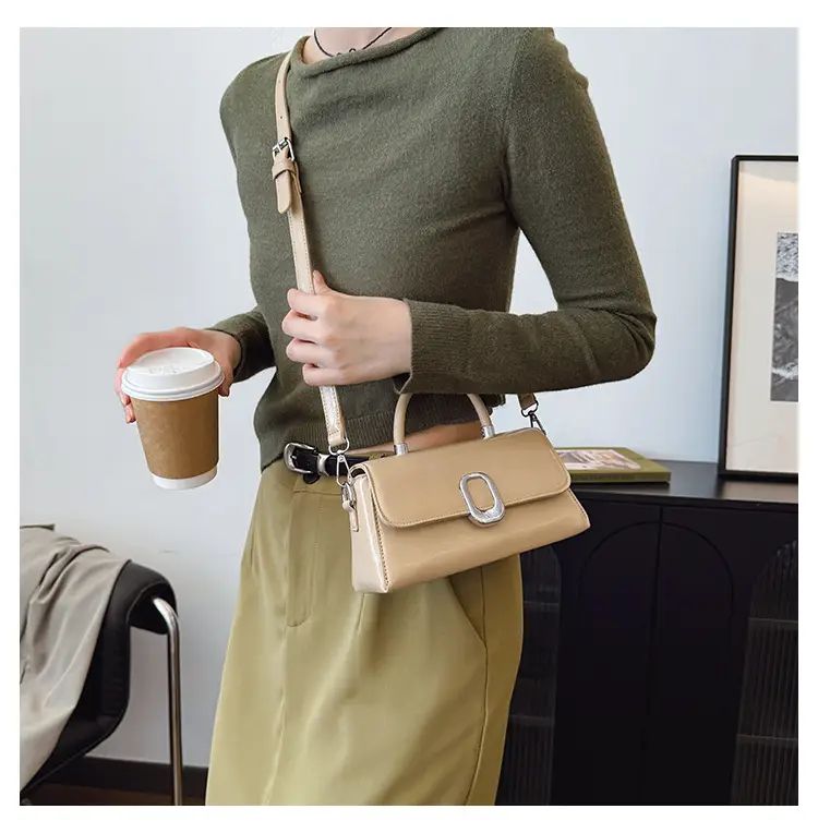 Beige Textured Square Handbag for Women 2026 — feature 34