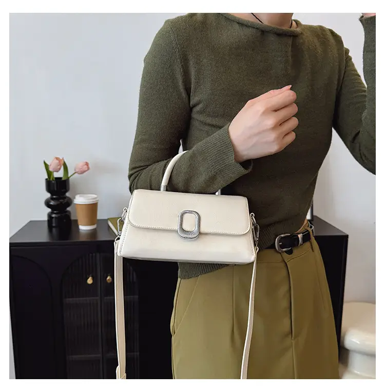 Beige Textured Square Handbag for Women 2026 — feature 35