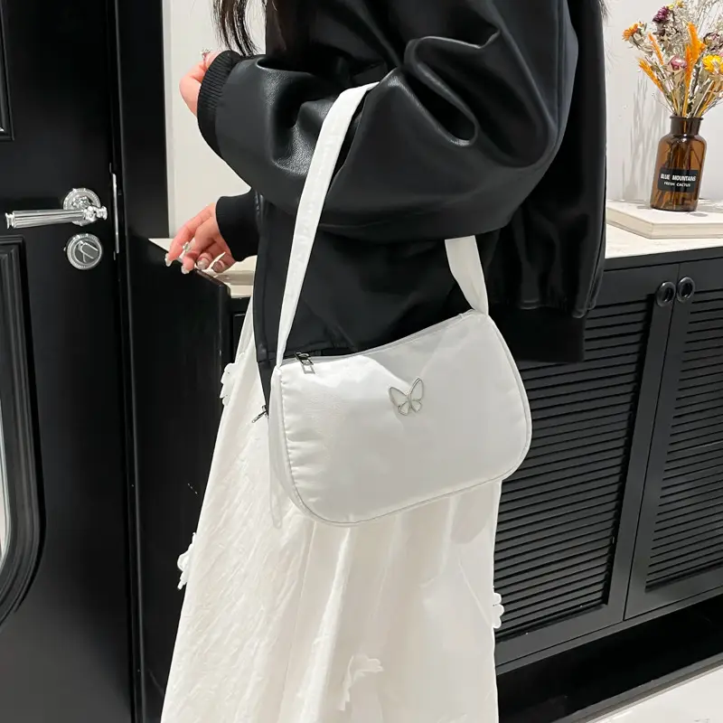 Black Butterfly Shoulder Bag for Women - Image 4
