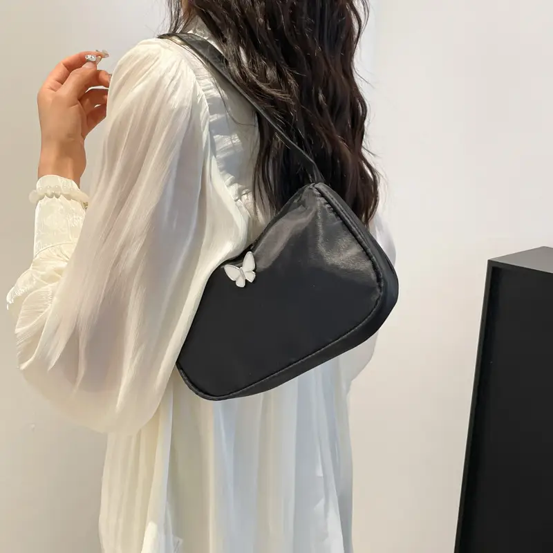 Black Butterfly Shoulder Bag for Women - Image 5