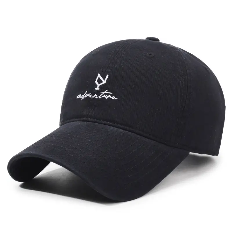 Retro Maroon Baseball Cap with Embroidered Logo - Image 3