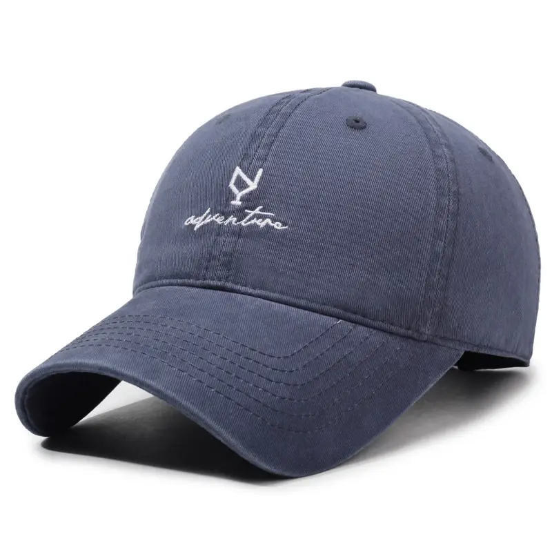 Retro Maroon Baseball Cap with Embroidered Logo - Image 4