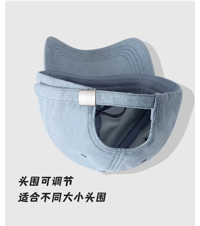 Denim Bow Cap with Embroidered Knot — feature 13