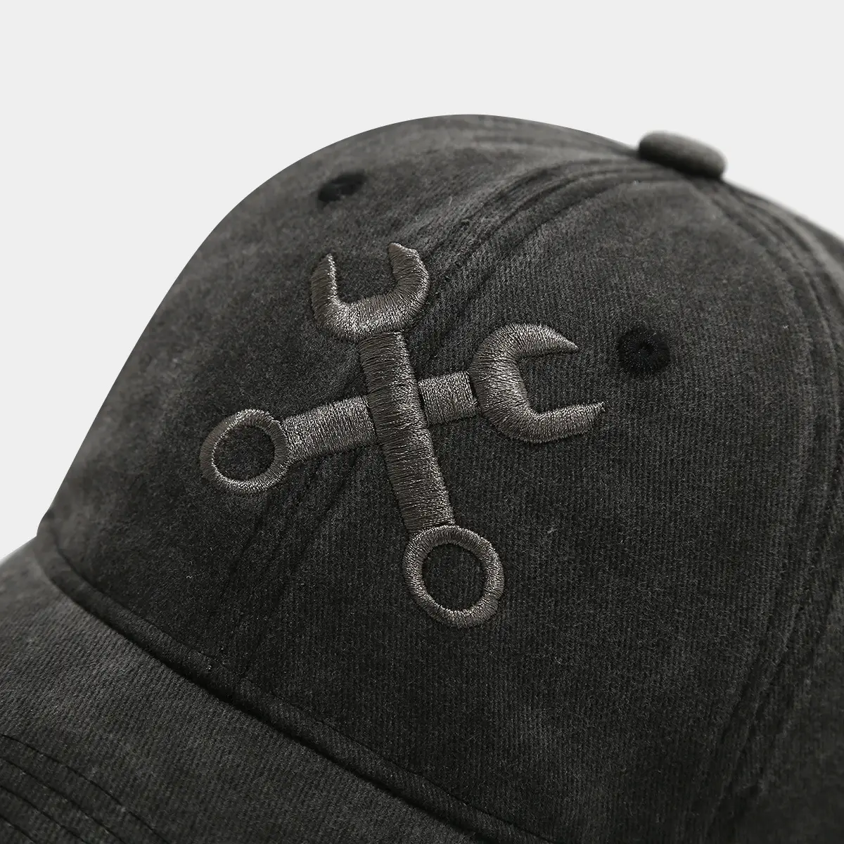 Vintage Distressed Wrench Hat for Men — feature 11