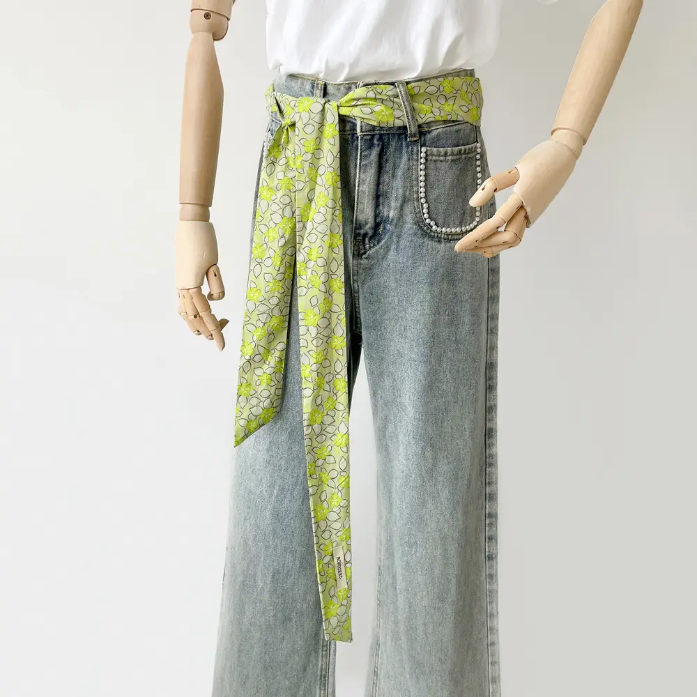 Women's Small Floral Cotton Silk Scarf — feature 30