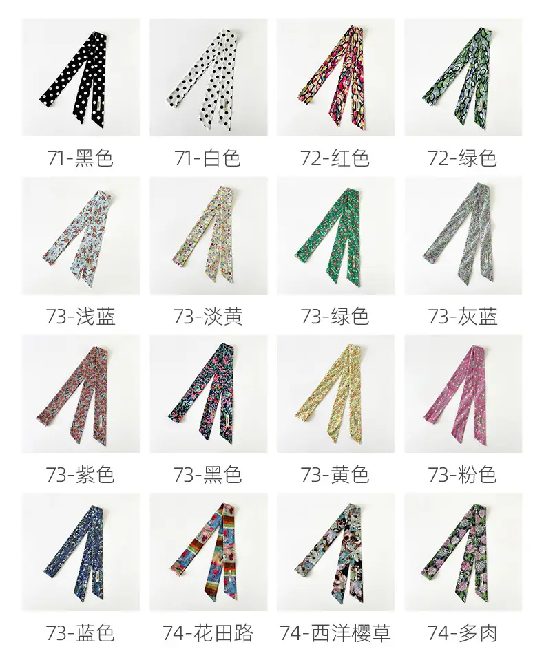 Women's Small Floral Cotton Silk Scarf — feature 8