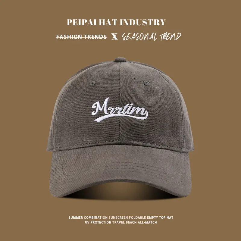 Mortmen Embroidered Baseball Cap Beige — feature 8