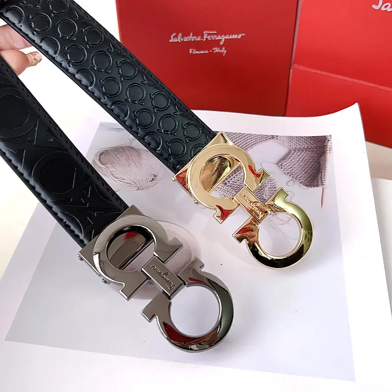 Men's Genuine Leather Belt with 8-Shaped Buckle - Image 21