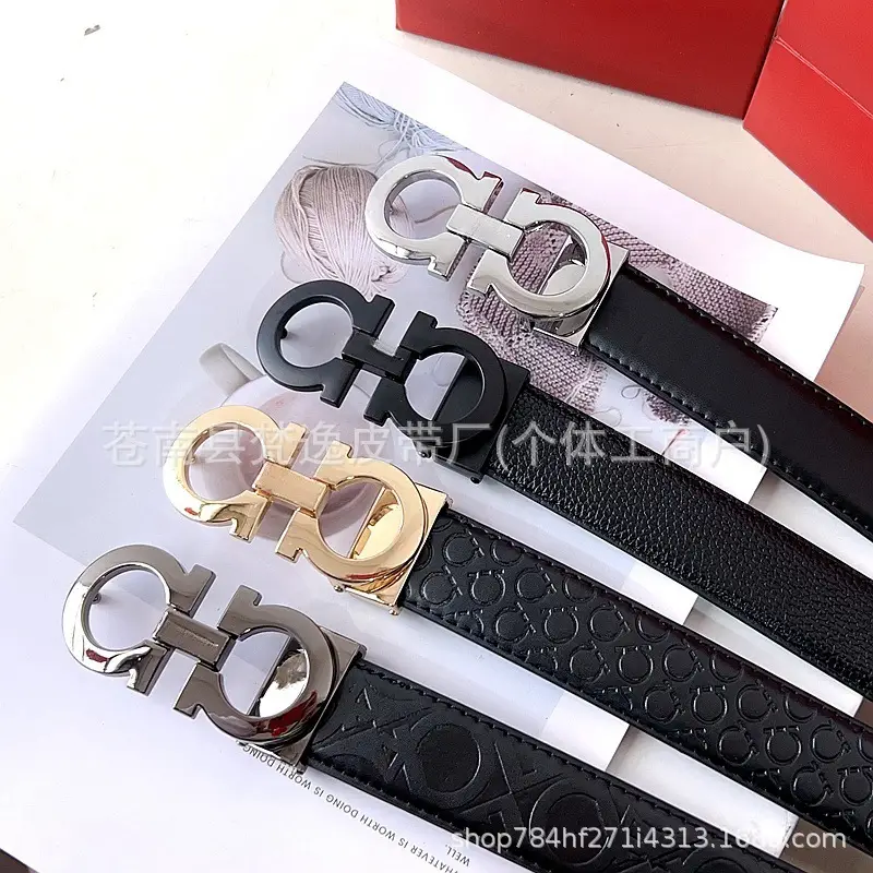 Men's Genuine Leather Belt with 8-Shaped Buckle — feature 4