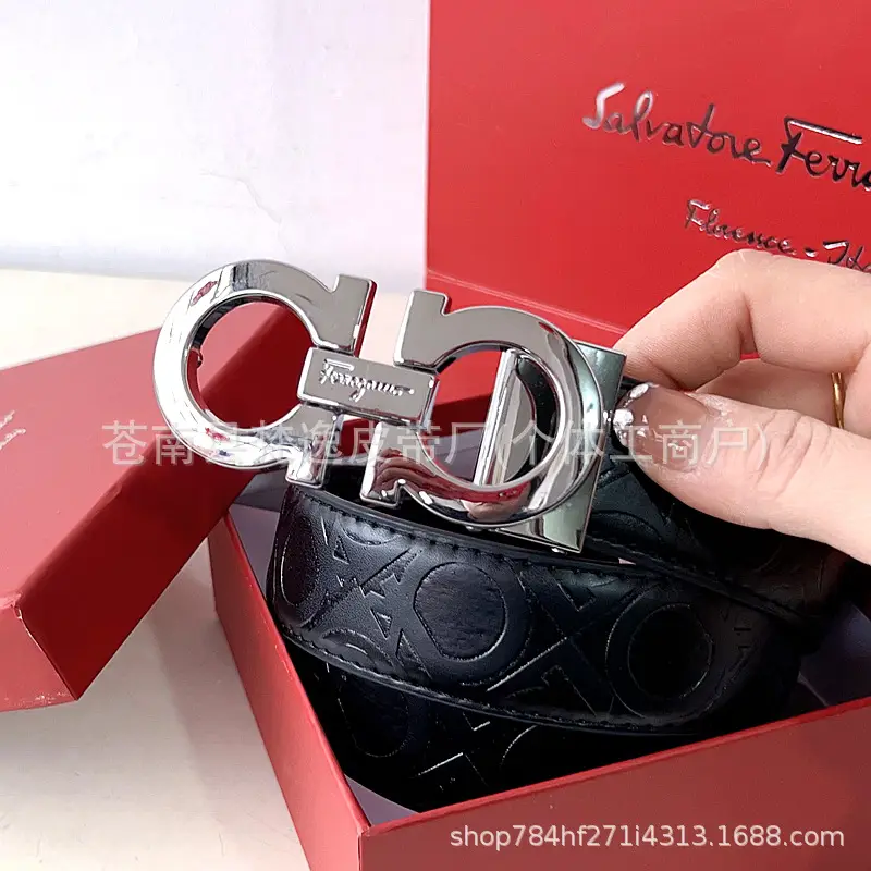 Men's Genuine Leather Belt with 8-Shaped Buckle - Image 10