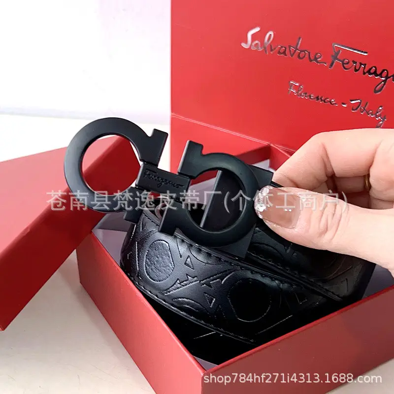 Men's Genuine Leather Belt with 8-Shaped Buckle - Image 11