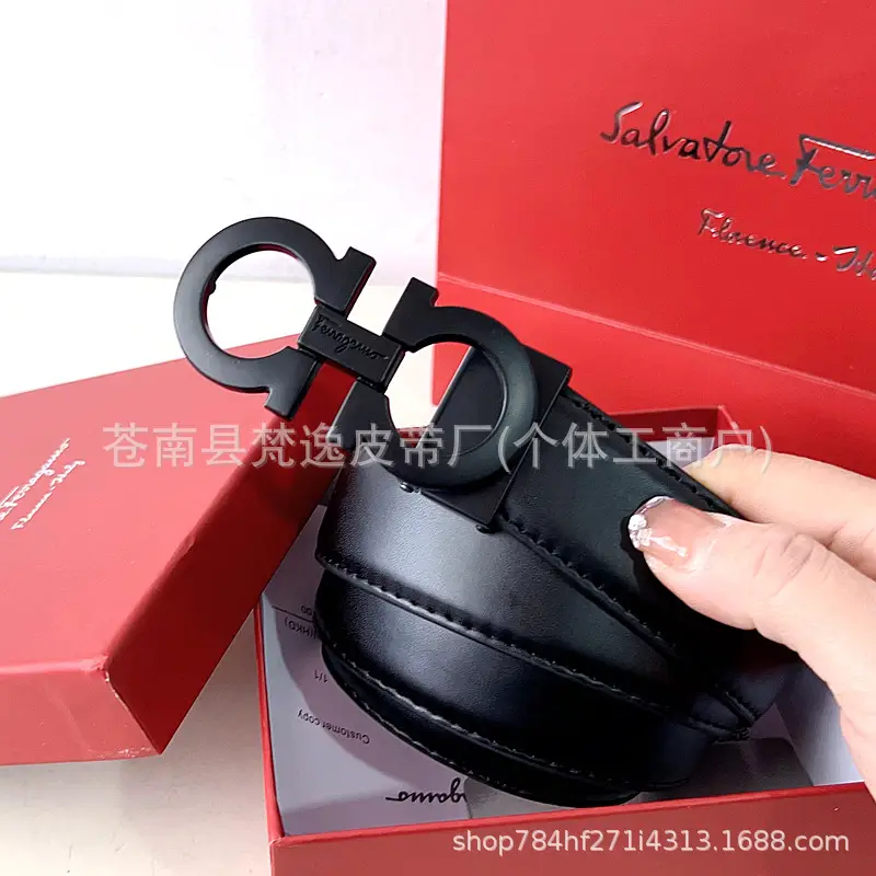 Men's Genuine Leather Belt with 8-Shaped Buckle - Image 15