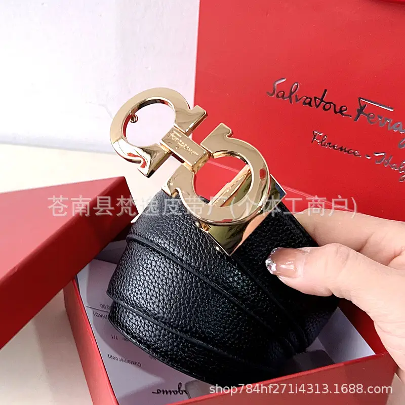 Men's Genuine Leather Belt with 8-Shaped Buckle - Image 5