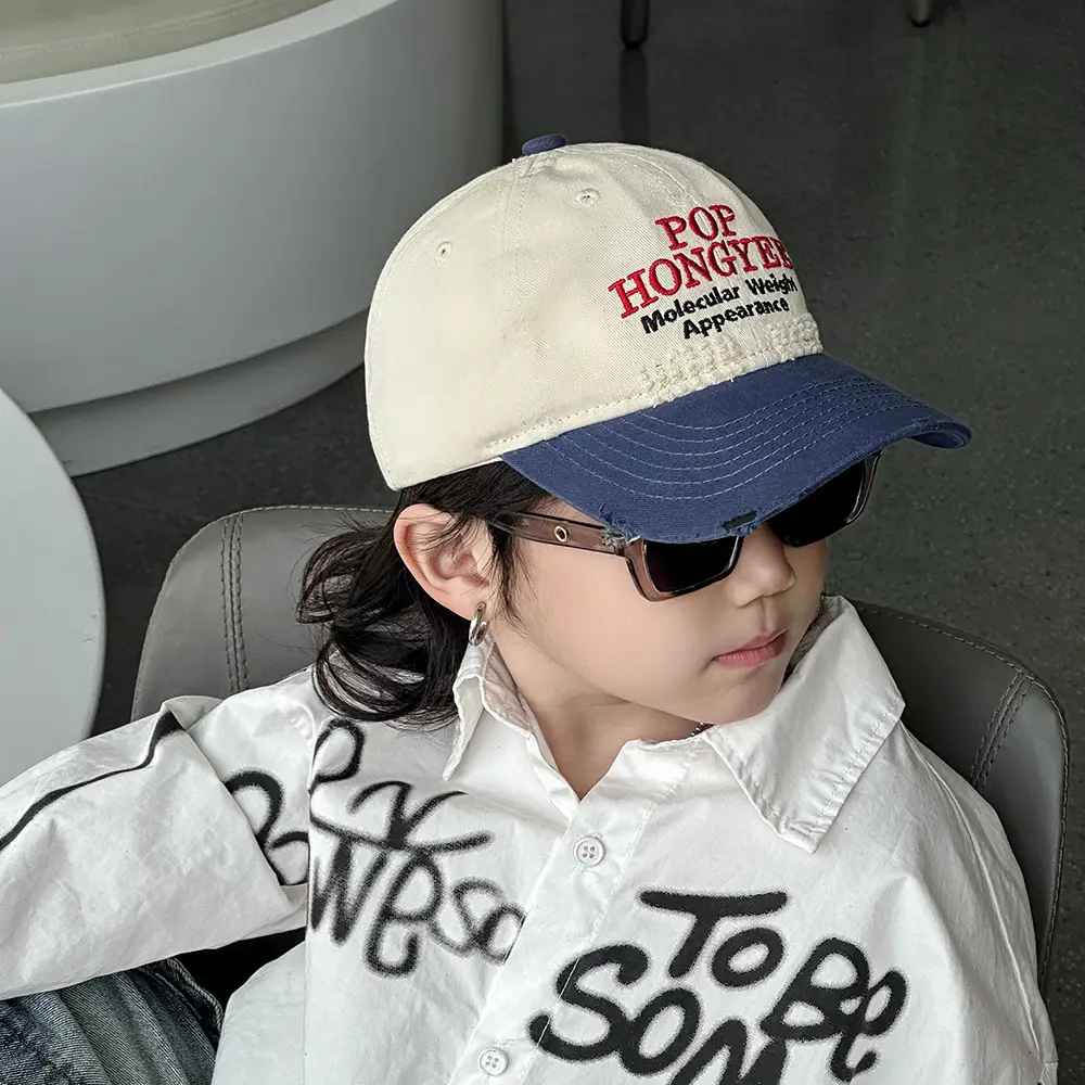 Kids Pop Up Graphic Cap Yellow Green 2025 - Image 9