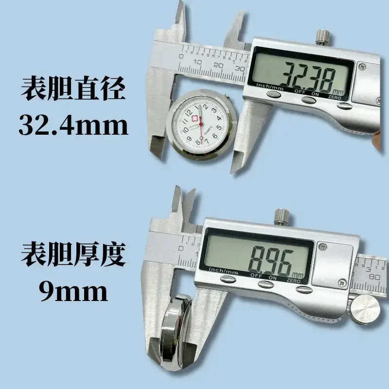 Quartz Watch with White Luminous Face & Black Needle - Image 6