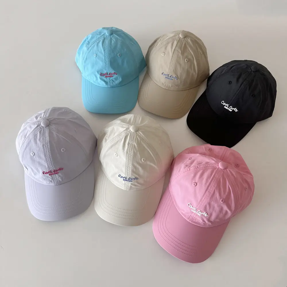 White Letter Sunscreen Cap for Kids Spring Summer - Image 9