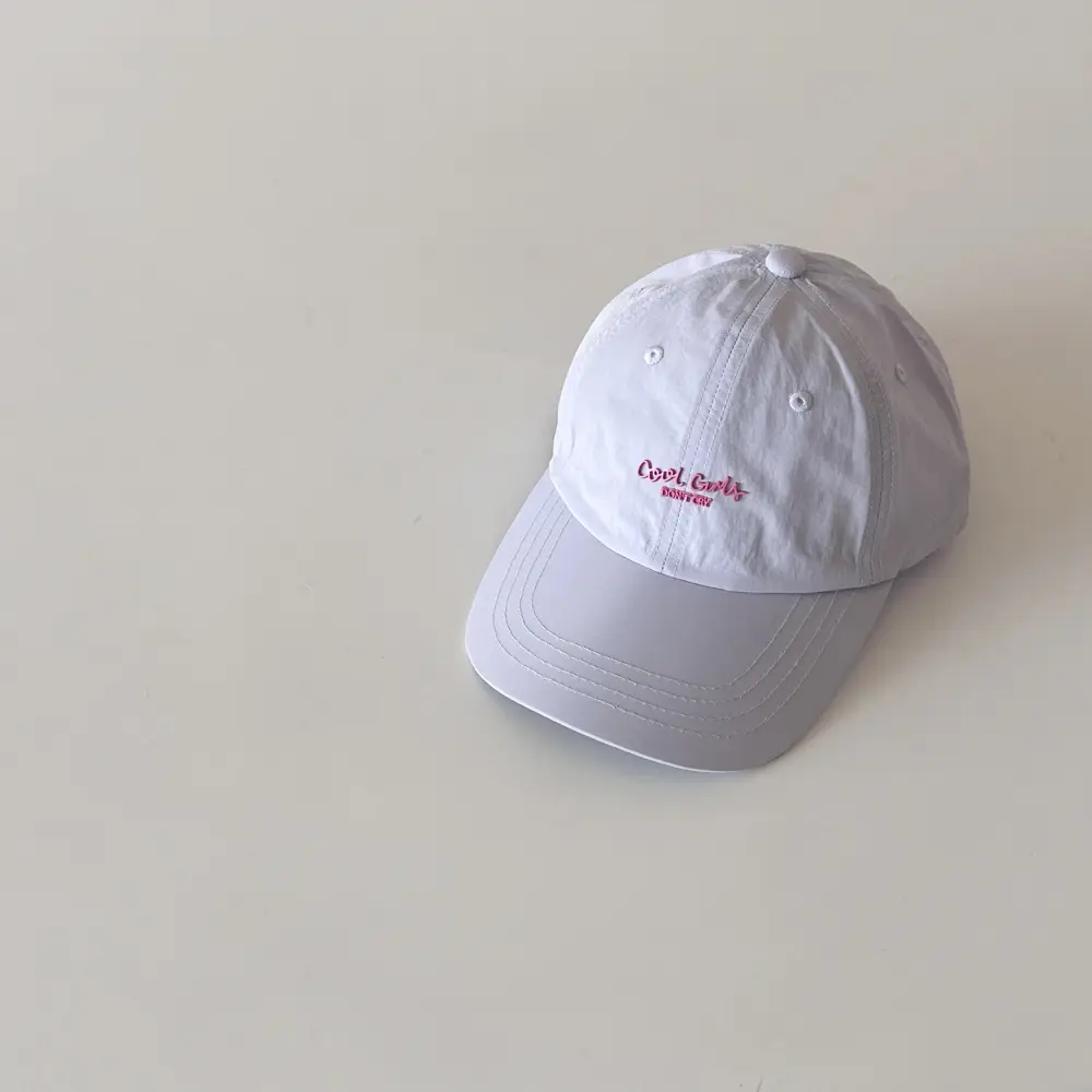 White Letter Sunscreen Cap for Kids Spring Summer - Image 4