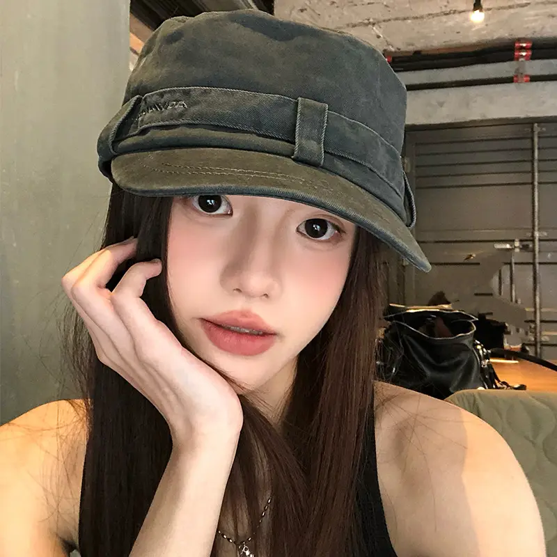 Vintage Distressed Women Flat Cap Spring Summer 2026 - Image 7