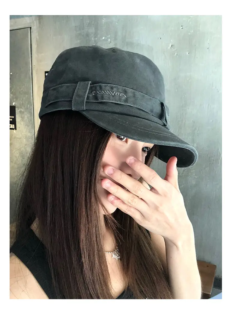 Vintage Distressed Women Flat Cap Spring Summer 2026 — feature 8