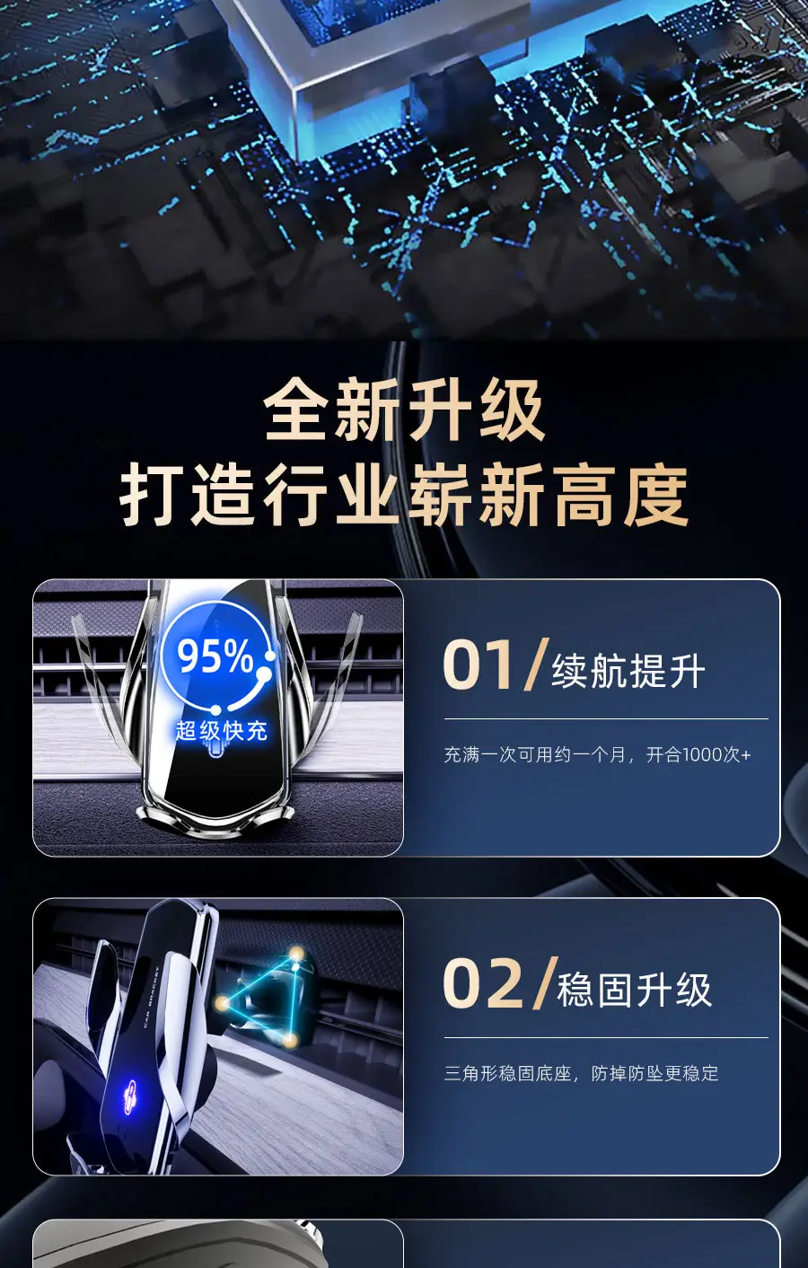 2025 New Car Wireless Phone Charger Stand TOP1 — feature 7