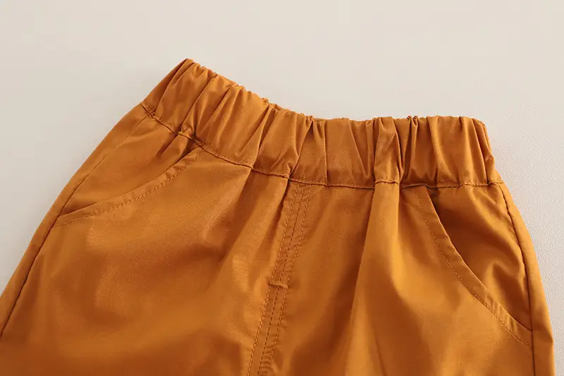 2025 Boys Brown UUU Print T-Shirt Shorts Set — feature 6