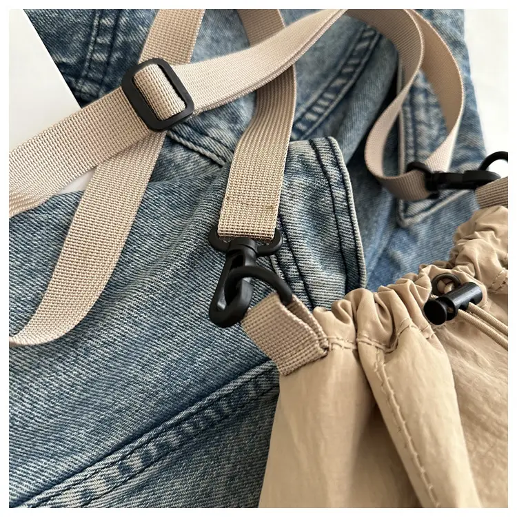 Korean-style Crossbody Bag Olive Green Nylon Lightweight Casual Shoulder Bag — feature 11