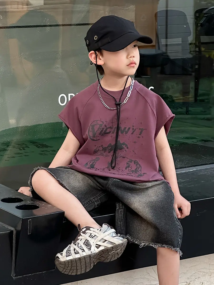 Boys Summer T-Shirt Kids Korean Style 2025 - Image 4
