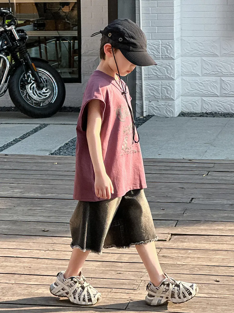 Boys Summer T-Shirt Kids Korean Style 2025 - Image 7