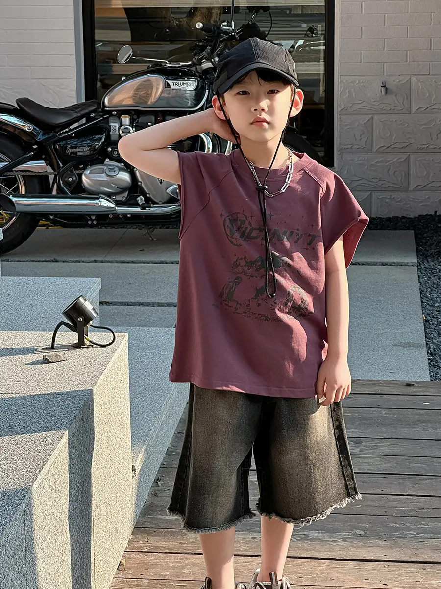 Boys Summer T-Shirt Kids Korean Style 2025 — feature 22