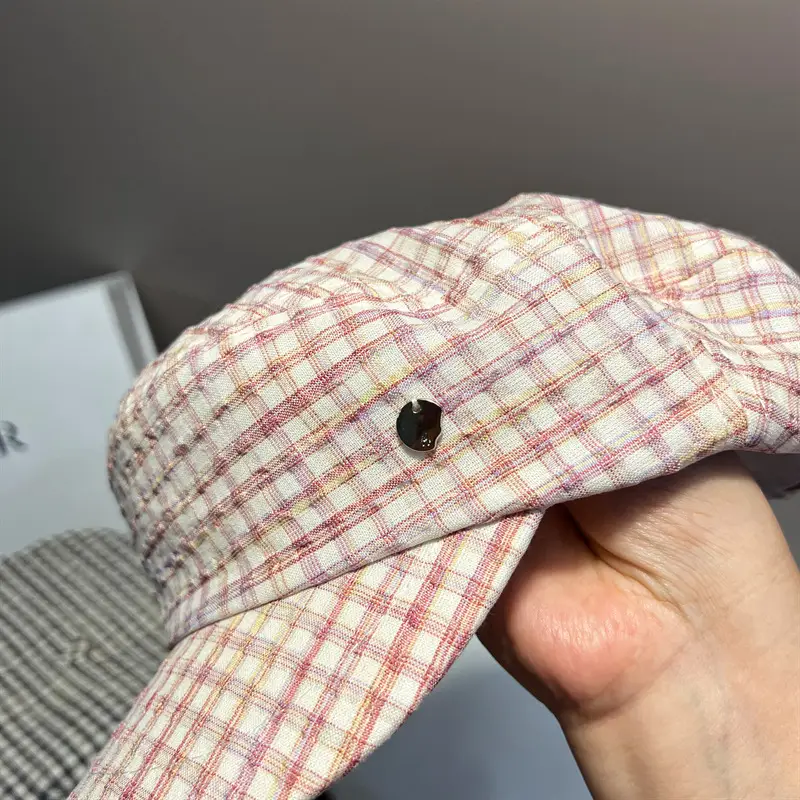 Women Plaid Baseball Cap Spring Summer Lightweight Sun Hat — feature 10