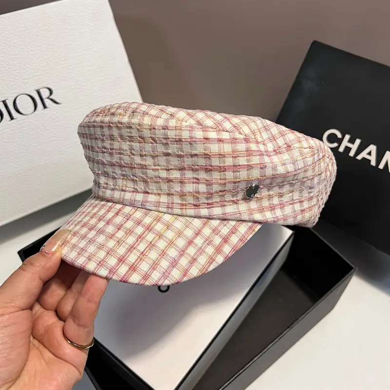 Women Plaid Baseball Cap Spring Summer Lightweight Sun Hat — feature 8