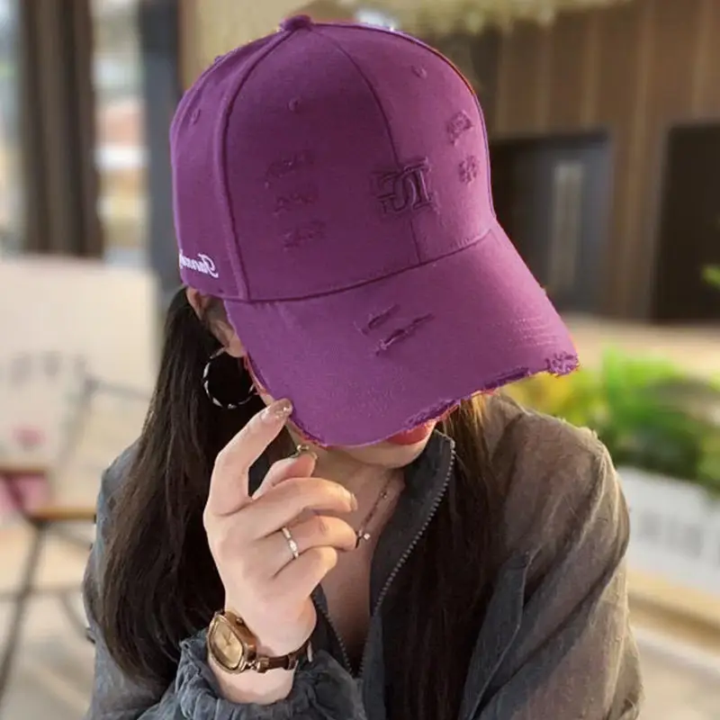 Women's 3D Letter Embroidered Baseball Cap Sunshade — feature 17