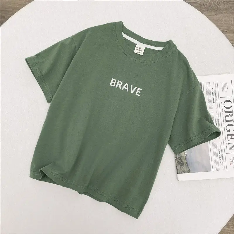 Black Haima Boys T-Shirt Striped Cotton Green White — feature 6