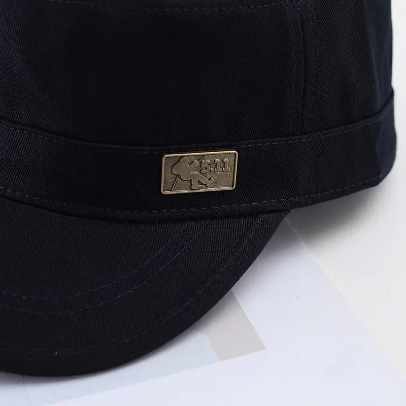 Women's Black Embroidered Baseball Cap with Wide Brim — feature 3
