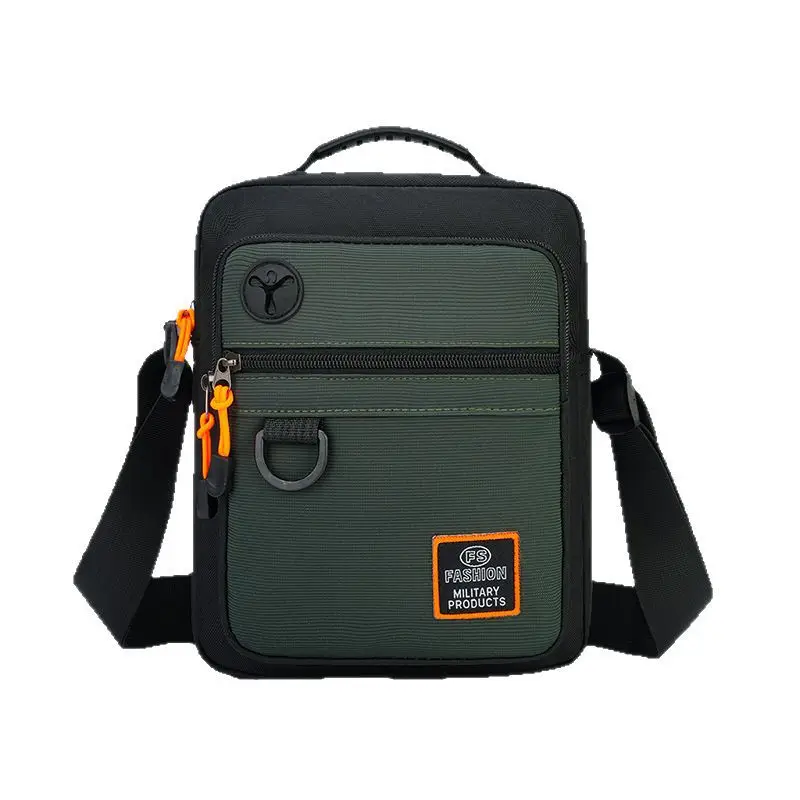 Waterproof Oxford Cloth Shoulder Bag for Men Green - Image 9
