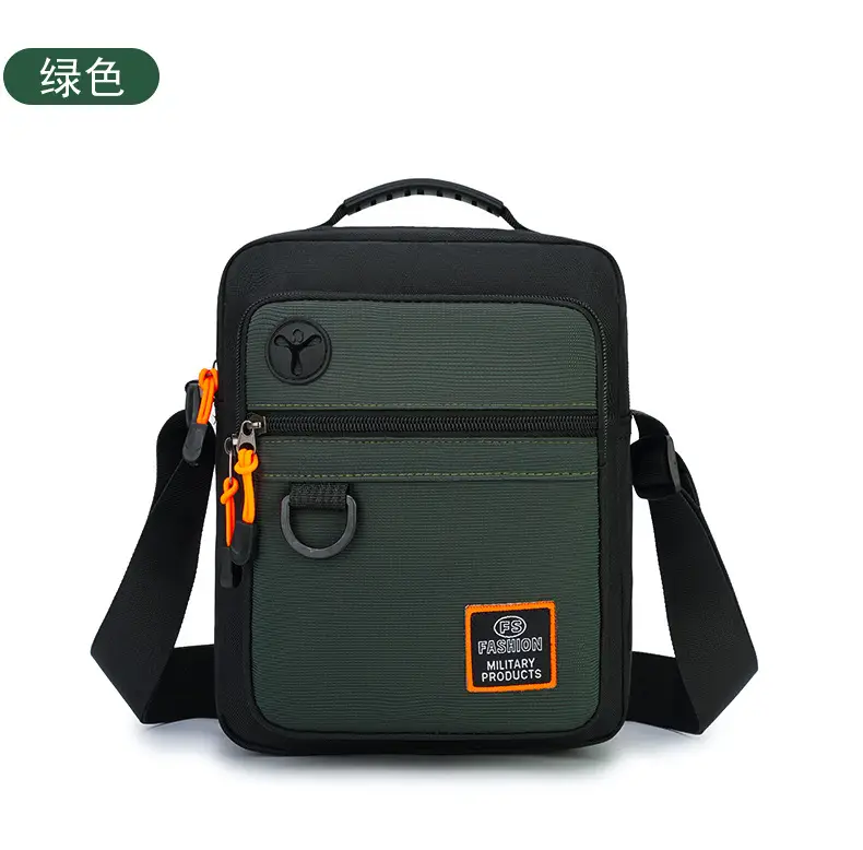 Waterproof Oxford Cloth Shoulder Bag for Men Green — feature 28