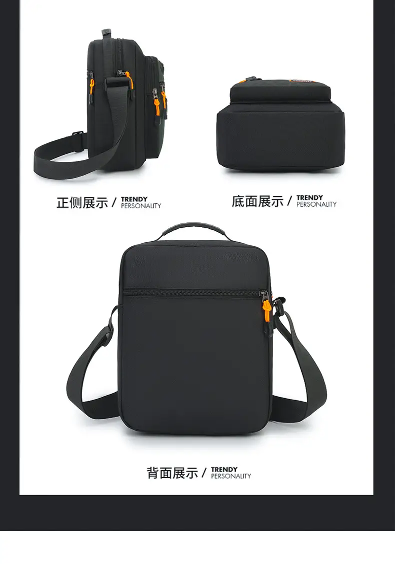 Waterproof Oxford Cloth Shoulder Bag for Men Green — feature 33