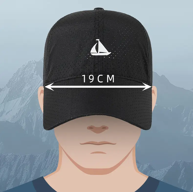 Men's Grey Perforated Baseball Cap 2025 — feature 19