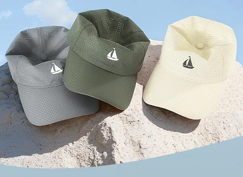 Men's Grey Perforated Baseball Cap 2025 — feature 22