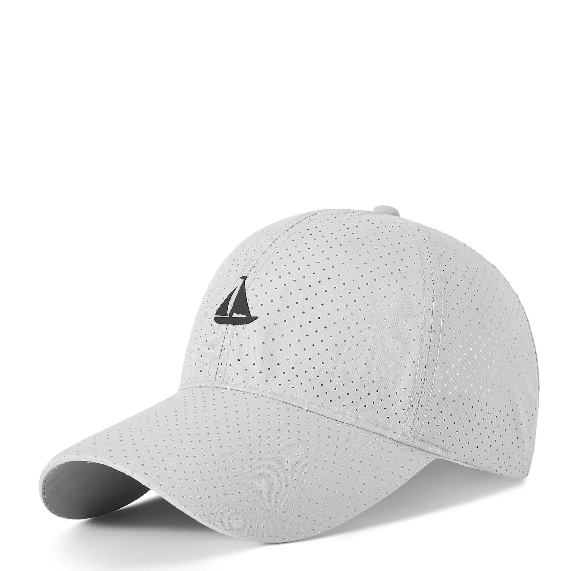 Men's Grey Perforated Baseball Cap 2025 - Image 5