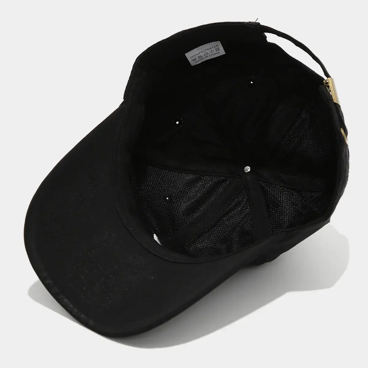 Men's Black & Grey Baseball Caps with Embroidered Logo — feature 10
