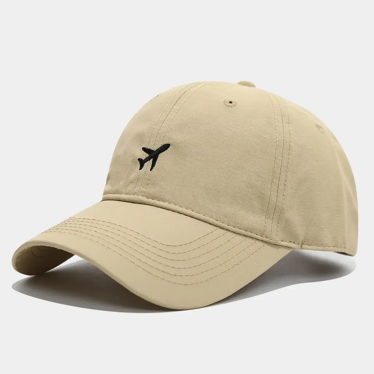 Men's Black & Grey Baseball Caps with Embroidered Logo - Image 2